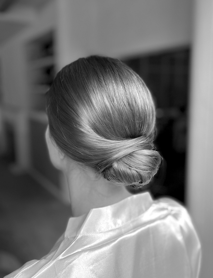 Bridal clean updo