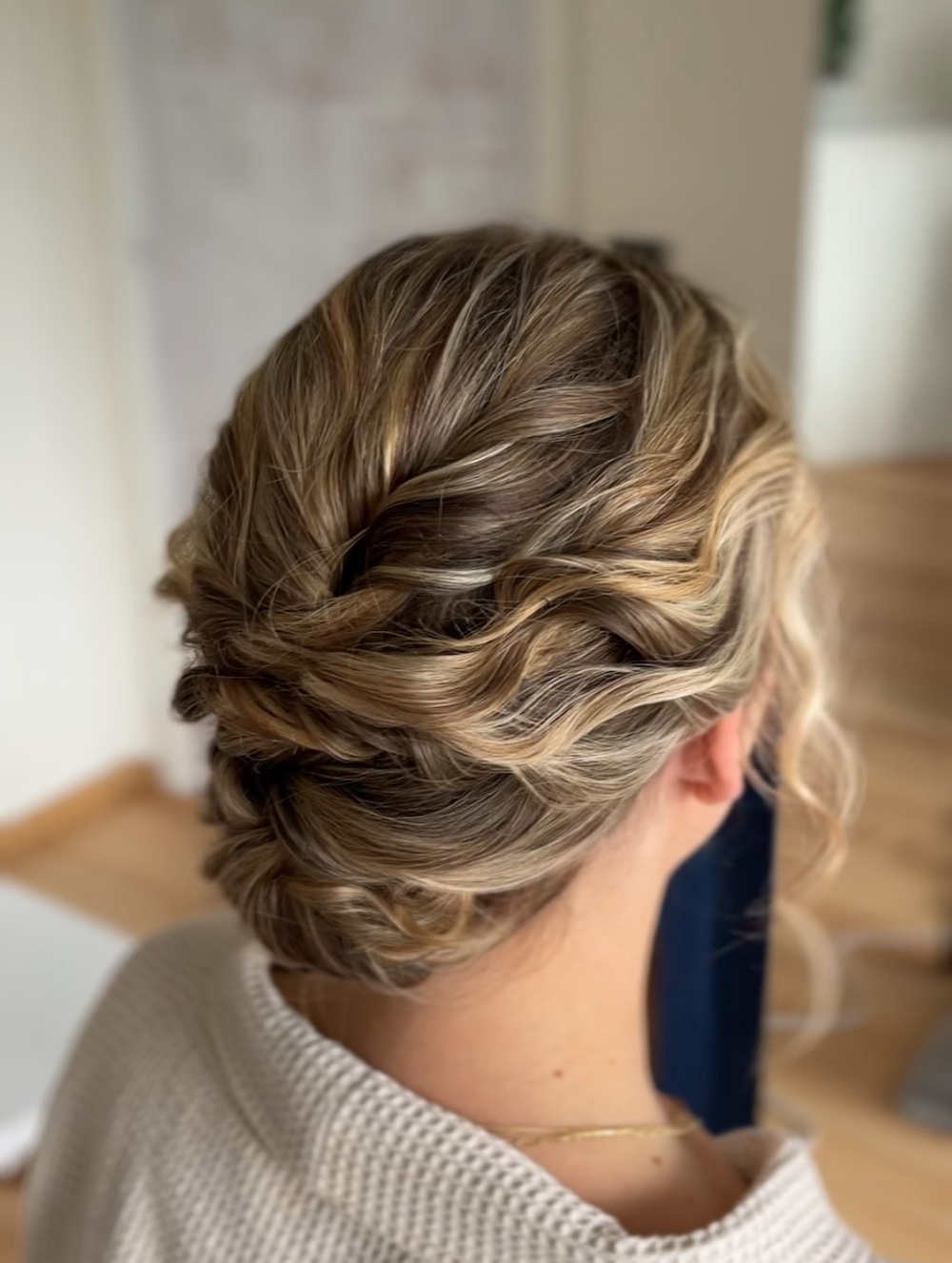 Bridal curly updo