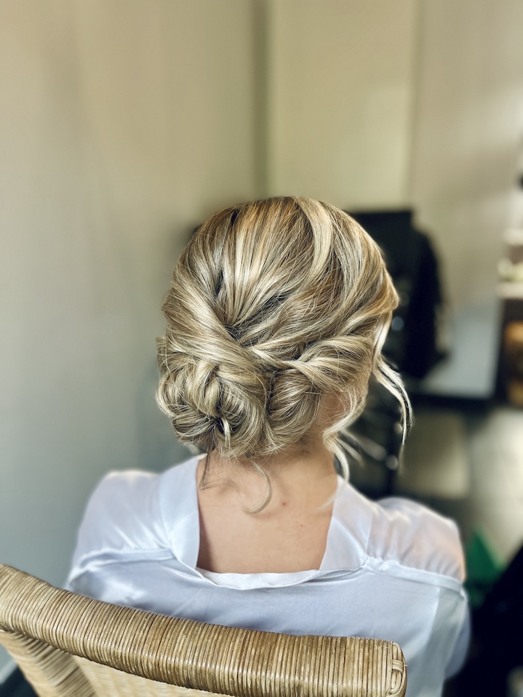 Bridal updo